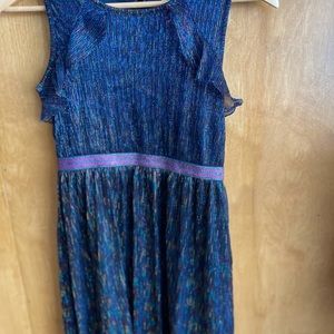 Girls size 10/12 shimmer sleeveless dress